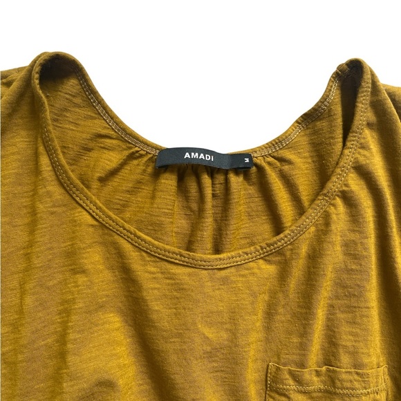 Amadi x Anthropologie Ladies Short Sleeve Mixed Media Blouse - Picture 5 of 5